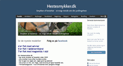 Desktop Screenshot of hestesmykker.dk