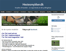 Tablet Screenshot of hestesmykker.dk